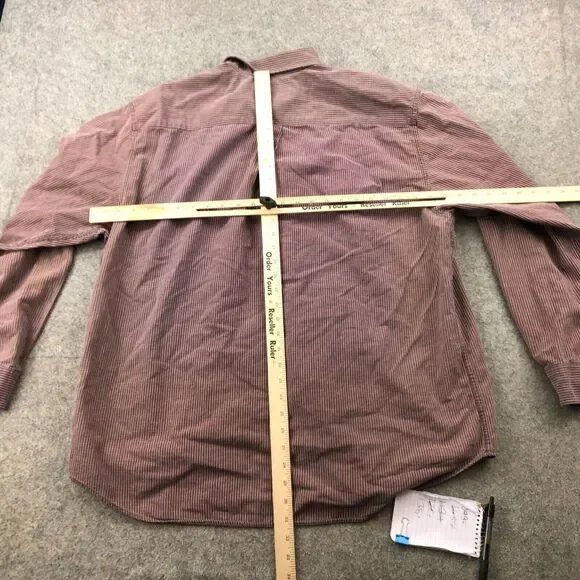 Vintage Abercrombie Fitch Shirt Men XL Red Check Long Sleeve Button Up - Picture 9 of 11